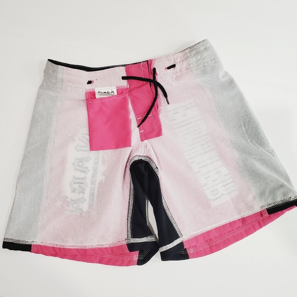 Naga Fighter MMA Training Shorts Sz 28 Pink Black - Picture 11 of 16
